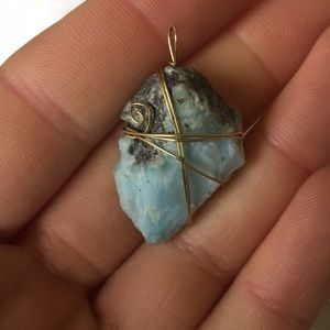 Larimar pendant simple
